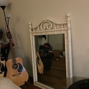 Elegant White Wall Mirror